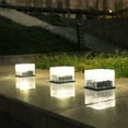 thumbnail image 3 of Outdoor Solar Lights Patio Decoration Ice Tile Lights Floor Tile Square Buried Lights Colorful Garden Lights Unique Ice Tile Design Energy - Efficient Solar Power Colorful Options Sturdy, 3 of 3