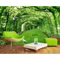 thumbnail image 2 of Papier Peint 3D Pelouse de Forêt Verte SKU# WAL0318, 2 of 8
