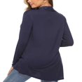 thumbnail image 4 of QJUHUNG Women Lightweight Summer Cardigans Open Front Casual Solid Color Long Sleeve Knit Sweater Cover Up with Pockets, 4 of 5