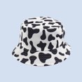 thumbnail image 1 of LinYooLi Cross Border New European And American Cow Pattern Printed Fisherman Hat For Men's Summer Outdoor Sunshade Hat For Women's Double Faced Wearable Basin Hat, 1 of 9