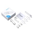 thumbnail image 1 of tamizeot Single Ear Wireless Headset Accessories Set Audio Accessory Clear Rechargeable Stereo Earphone Kit Birthday Gift white, 1 of 6