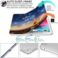 thumbnail image 4 of iPad PRO 9.7 Inch [ PRO 2016 ] A1673 A1674 A1675 MLPX2LL/A MLPW2LL/A MLPY2LL/A MLYJ2LL/A Trifold Printed PC Lightweight Protective Clear Back Cover - Paris Night, 4 of 8