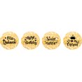 thumbnail image 2 of Darling Souvenir chocolate Candy Labels 190 Pcs Quinceanera Party Theme Stickers-Glitter Gold, 2 of 2