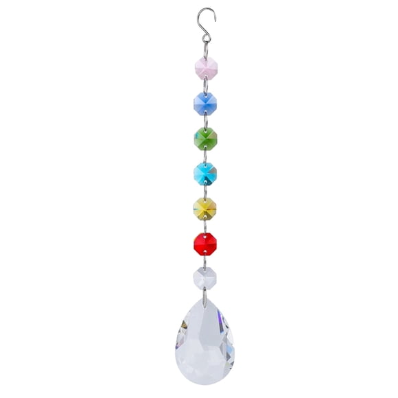 5 Pcs Crystal Pendant Couleur! Fufafayo Crystal Suncatcher Pendentif, Bijoux en Cristal Colorés Suspendus pour Fenêtre, Prism Light Catcher pour la Maison, Décoration en Cristal de Lustre, Pendentif Créateur d'Arc-en-ciel pour