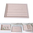 thumbnail image 3 of Velvet Jewelry Display Storage Tray Holder Box, Drawer Insert Organizer for Girls Women, Lightweight Style 05, 3 of 8
