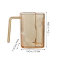 thumbnail image 3 of Toothbrush Cup With Toothbrush Square Toothbrush Cup Large Capacity Toothbrush Cup For Bathroom Transparent Toothbrush Cup With Drain by The Cup Acrylic Cups Porcelain Coffee Mugs Large Young And, 3 of 3