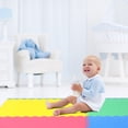 thumbnail image 3 of Costway 12PCS Kid’s Puzzle Exercise Play Mat w/EVA Foam Interlocking Tiles (25''x25''), 3 of 10