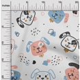 thumbnail image 2 of oneOone Rayon White Fabric Kawai Craft Projects Decor Fabric Printed By The Yard 56 Inch Wide-SO, 2 of 5