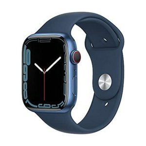 Restauré APPLE WATCH SERIES 7 GPS LTE 41mm BLUE ALUMINUM CASE ABYSS BLUE SPORT BAND (Rénové)