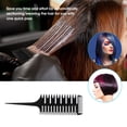 thumbnail image 2 of Graflsoa Tri-Sided Hair Styling Comb for Highlighting and Sectioning - Durable Plastic Hair Dye Tool in Vibrant Red, 2 of 6