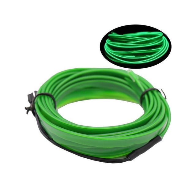 EL 12V LED Car Glow Wire Neon Lights for Car Interior Exterior Cold Wire LED Lights DIY Decorative Atmosphere Strip Lights