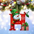 thumbnail image 4 of Bdday 26 Letters Christmas Tree Decoration Pendant Christmas Tree Ornaments Personalized DIY Christmas Ornaments Christmas Decoration Xmas Tree Hanging Decor Feature, 4 of 4