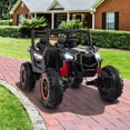 thumbnail image 4 of Costway 24V Kids Ride on UTV with 4 x 100W Powerful Engine Remote Control High/Low Speed Black, 4 of 10