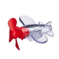 thumbnail image 1 of Red Transparent Luminous Motorcycle Helmet Ornament Rotatable Small Airplane Decoration Light Up Bike Accessories For Motorcycle Bicycle Helmets Wind Resistant Propeller Fun Riding Gear, 1 of 6
