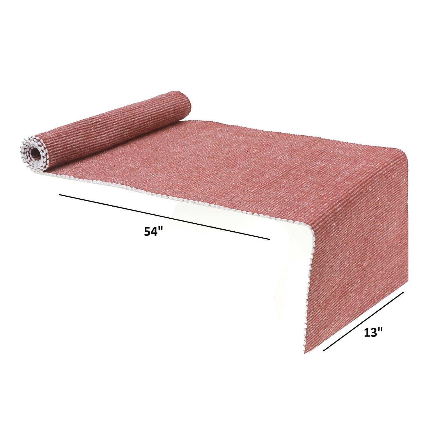 Chambray Table Côtelée Coureur Argile 13 X 54