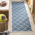 thumbnail image 2 of Safavieh Courtyard Blue Indoor Outdoor Rug - Runner 2'3" x 14', 2 of 4
