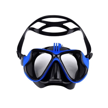 Masque de Plongée avec Couvre-Nez, Masque de Plongée sous-Marine Antibuée Lunettes de Natation, Lunettes de Natation en Verre Trempé Transparent Convenant aux Adultes Plongée Apnée Natation