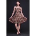 thumbnail image 4 of Bimba Robe Soleil Mini pour Femmes à Taille Smockée Imprimée, Tenue de Fête d'Été pour les Vacances - XX-Grand, 4 of 5