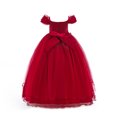 thumbnail image 4 of Girls Prom Ball Gown Girl Lace Tulle Flower Princess Party Maxi Dress, 4 of 7