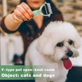 thumbnail image 2 of Pet Dematting Comb for Dogs and Cats | Double Sided Undercoat Rake for Removing Tangles, Knots, and Loose Fur | Anti Slip Grip Brush for Grooming Thick Coats At Home, 2 of 4