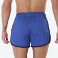 thumbnail image 4 of hotojiny Men's Athletic Running Shorts Drawstring Stretch Workout Shorts Lightweight Sports Gym Basketball Clothes with Zip Pockets, 4 of 7