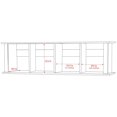 thumbnail image 4 of Prepac Espresso Wall Mounted Desk Hutch, 4 of 4
