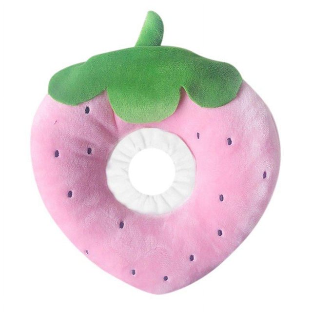 Pet Protection Collar Cat Fruit E-Collar Recovery Cone Adjustable Cotton Blends Neck Recover Cat Dog Elizabeth