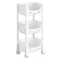 thumbnail image 3 of Lipstore 3 Tier Storage Cart Multipurpose Art Craft Trolley for Office Garage Kitchen Style B, 3 of 8