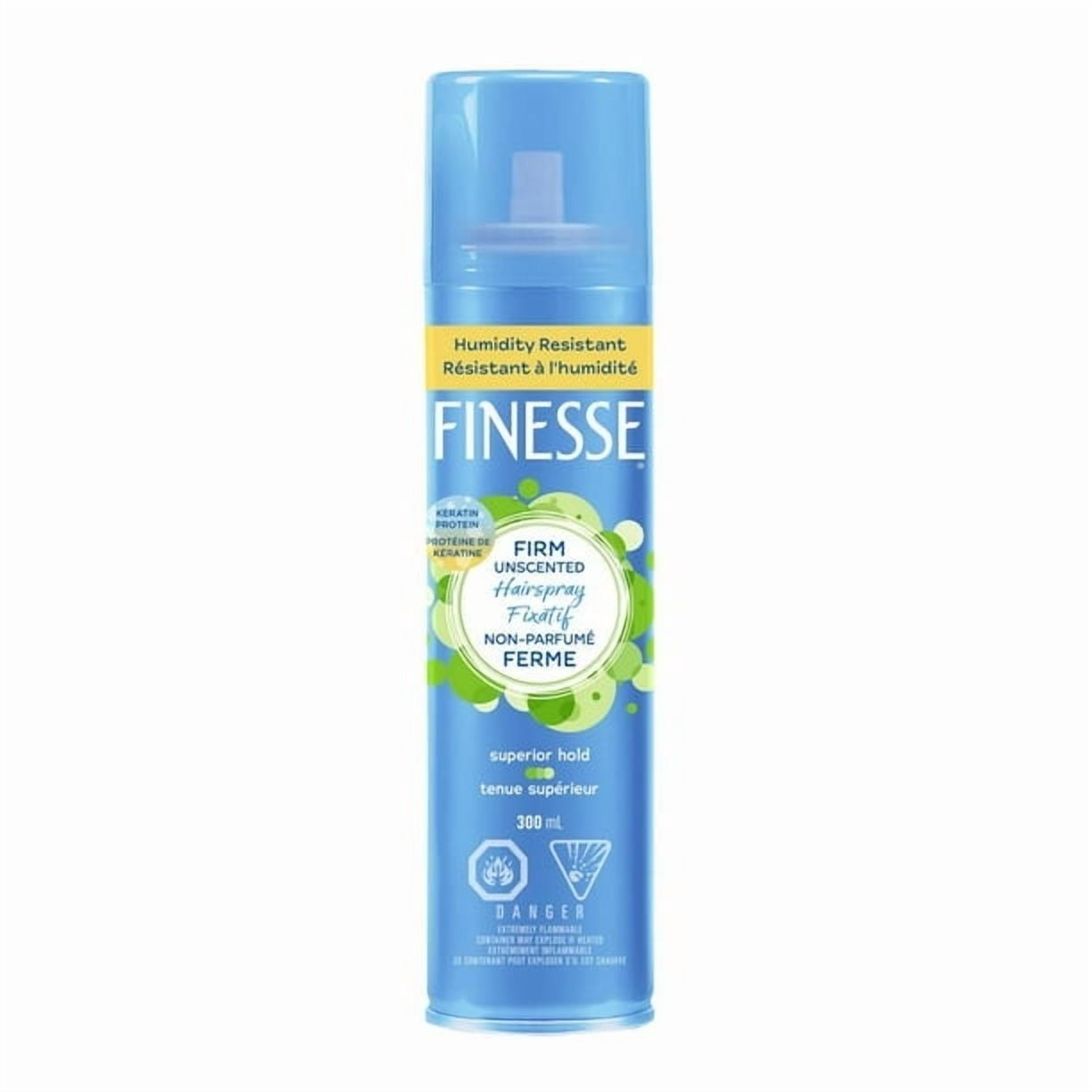 Finesse Firm Hold Unscented Aerosol Hairspray, 300ml