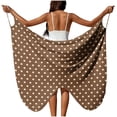 thumbnail image 1 of Sortie de Plage pour Femmes avec Sangle Ajustable, Fente Latérale Haute, Polyester Tissé Transparent, 1 Pce, 1 of 9