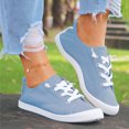 thumbnail image 2 of Kcodviy Chaussures en Toile pour Femmes Vulcanisées Mignonnes Chaussures Décontractées pour Femmes Souples Mocassins d'Automne pour Dames Chaussures pour Femmes Chaussures Plates Décontractées Espadrilles, 2 of 8