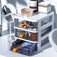 thumbnail image 4 of Storage Boxes Multi-layer Space Saving Plastic Large Capacity Desktop Storage Drawer for Bedroom, 4 of 7