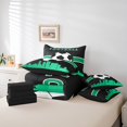 thumbnail image 4 of YST Teens Gaming Bedding Full Size 7-Piece Sports Comforter Set, Green Black, 4 of 4