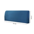 thumbnail image 3 of Headboard Cover Slipcover | Polyester & Spandex Upholstered Protector | Embroidery Design Resilient Fabric | Large Size | Fits Headboards 74.8-82.67in | Multiple Colors, 3 of 8