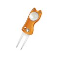 thumbnail image 1 of Golf Pitch Divot Repair Switchblade Ball Divot Foldable Golf Divot Marker Groove Cleaner Orange, 1 of 9