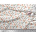 thumbnail image 3 of Soimoi Modal Satin Fabric Leaves & Flower Floral Print Sewing Fabric Yard 42 Inch Wide, 3 of 3