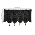 thumbnail image 3 of Dvkptbk Short White/Balck Sheer Curtains 45 Inch Length 2 Panels, Balance Light & Privacy Clip Texture Small Window Curtain for Bedroom, Dual Rod Pockets Basement/Living Room/Kitchen Drapes,, 3 of 7