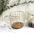 thumbnail image 4 of Large Capacity Coffee Pod Holder With Wooden Base - Durable Iron Construction, Space Saving Coffee Bar Organizer For Kitchen Tabletop, Coffee Bags And Concentrated Coffee Capsules, 4 of 8