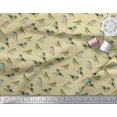 thumbnail image 3 of Soimoi Poly Georgette Fabric Flycathcer Bird Print Fabric by the Yard 42 Inch Wide, 3 of 5
