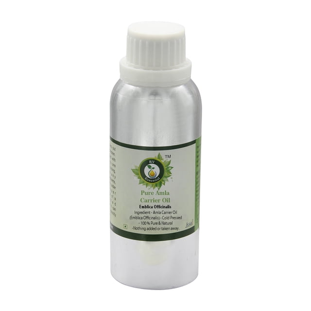 Huile d'Amla Emblica Officinalis Pure Naturelle Pressée à Froid pour la Pousse des Cheveux Huile Capillaire d'Amla Rare Herb Series 300ml 10oz par R V Essential