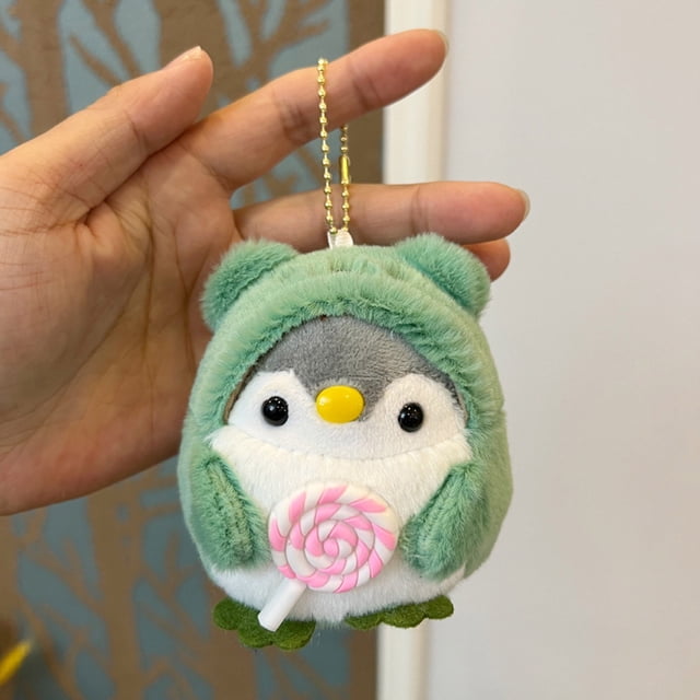 RKSTN Jouets en Peluche Sucette Fruit Adorable Petit Pingouin Pendentif Jouet en Peluche Poupée Pendentif de Sac Cadeau pour Femmes et Enfants Jouet en Peluche Jouets en Peluche Rembourrés
