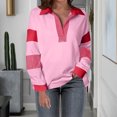 thumbnail image 1 of Cameland Women's Solid Color Long Sleeved Round Neck Pullover Top, 1 of 6
