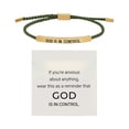 thumbnail image 1 of Bracelets Product Category - Inspirational Stainless Steel Adjustable Braided Let Him Comfort Engagement Jewelry, 1 of 2