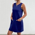 thumbnail image 3 of FAIWAD Robes d'Été pour Femmes 2024 Décontractées Sans Manches Robe Débardeur d'Été avec Poches Robe Mini Bohème de Plage, 3 of 7