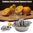 thumbnail image 4 of Stainless Steel Juicer Squeezer Stainless Steel Lemon Squeezer Juicer with Bowl Container Oranges Lemons Juice Lemon Squeezer Stainless Steel Stainless Steel Lemon Squeezer, 4 of 5