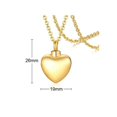 thumbnail image 3 of kurtrusly Collier Urne Commémorative Ouvrable Mode Cœur d'Amour pour Fête Action de Grâce Doré, 3 of 9