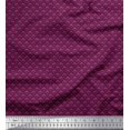 thumbnail image 1 of Soimoi Crepe Silk Fabric Dot & Curve Block Printed Fabric 1 Yard 42 Inch Wide, 1 of 3