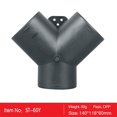 thumbnail image 2 of Premium Y Branch Pipe Connector for 60mm Vent Ducting Easy Installation, 2 of 4