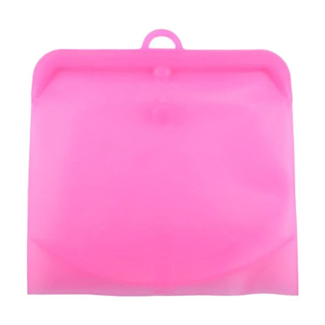 Sac de Rangement Alimentaire en Silicone Réutilisable Sac à Sandwich Sac de Congélation Scellé Collation Liquide Lunch Fruit Sac de Produits Frais / Meilleur Sac de Rangement et de Cuisson (1 Pce)