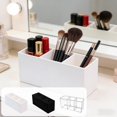 thumbnail image 1 of Vacemry 3Pcs Compartment Pen Holders Storage Box, Multi Functional Divided Desktop Organizer For Pens Cosmetics Stationery, Plastic Desktop Organizer For Home Office Study Desk Dressing Table Shelf, 1 of 9